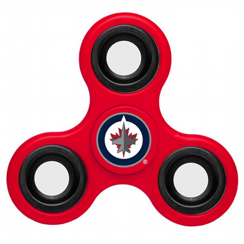 NHL Winnipeg Jets 3 Way Fidget Spinner A103 - Red - Click Image to Close